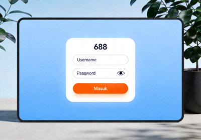 Tampilan halaman login M88 di desktop dengan form username, password, dan tombol masuk